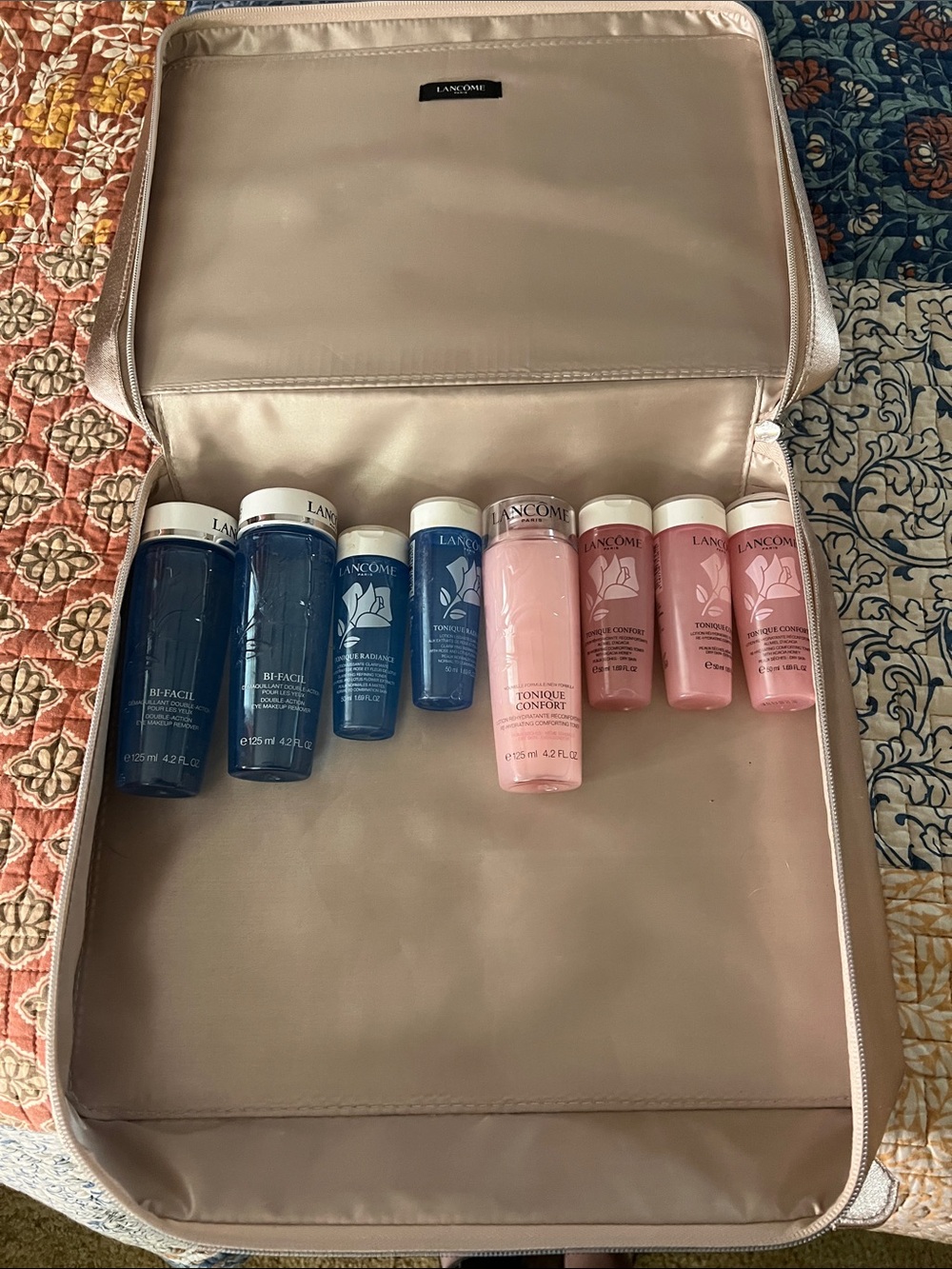 Lancome Blue Bi-Facil & Pink Tonique Confort Skincare Set